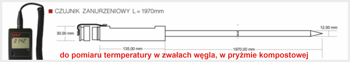 Zestaw do pomiaru temp. węgla ”03A/2m/f1”